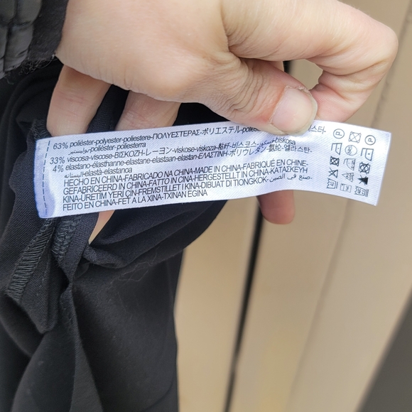 NWT Zara Cross Strap Black Sheath Midi Dress - Picture 12 of 13